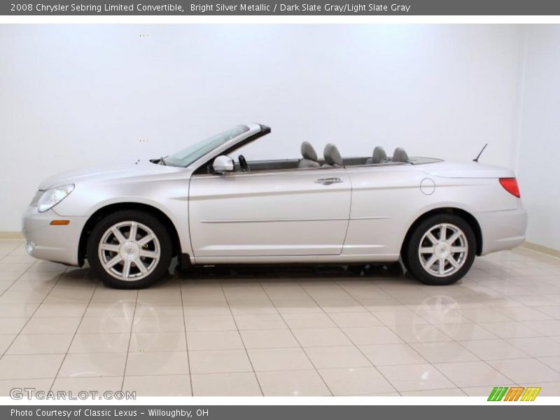Bright Silver Metallic / Dark Slate Gray/Light Slate Gray 2008 Chrysler Sebring Limited Convertible