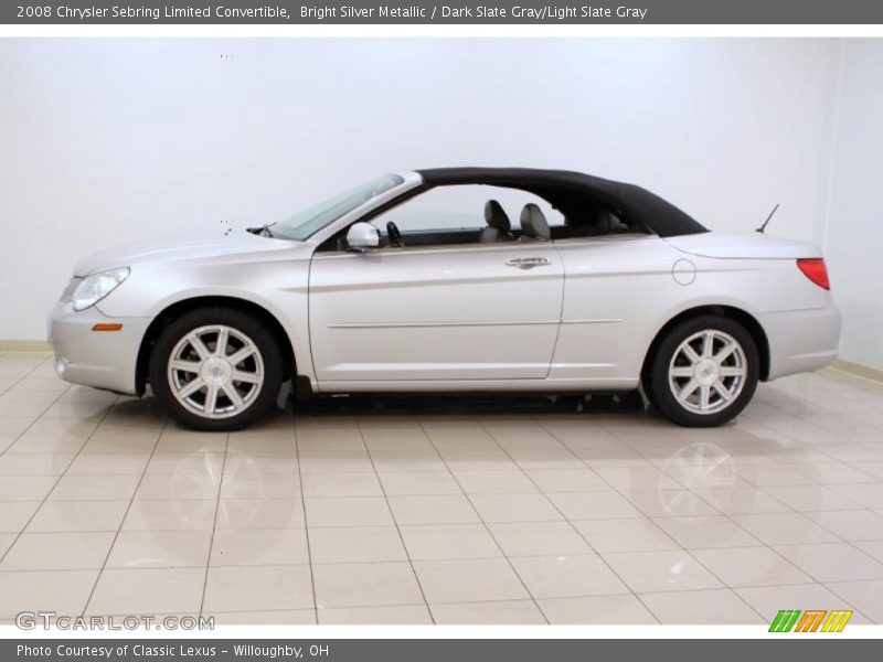 Bright Silver Metallic / Dark Slate Gray/Light Slate Gray 2008 Chrysler Sebring Limited Convertible