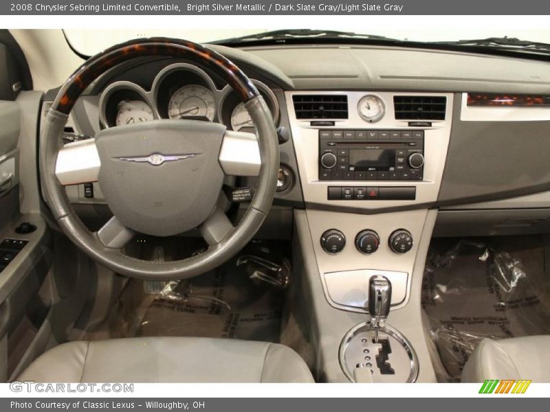 Bright Silver Metallic / Dark Slate Gray/Light Slate Gray 2008 Chrysler Sebring Limited Convertible