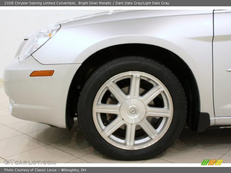 Bright Silver Metallic / Dark Slate Gray/Light Slate Gray 2008 Chrysler Sebring Limited Convertible