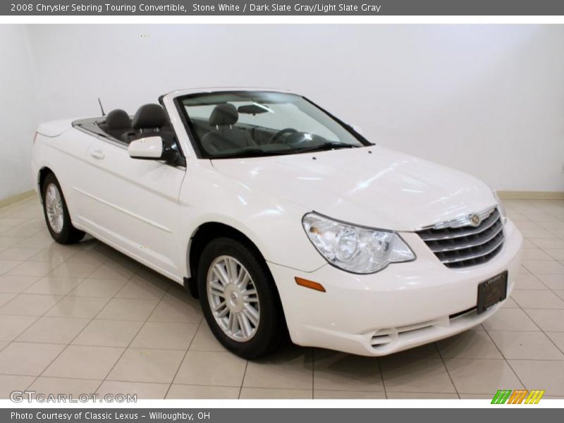 Stone White / Dark Slate Gray/Light Slate Gray 2008 Chrysler Sebring Touring Convertible