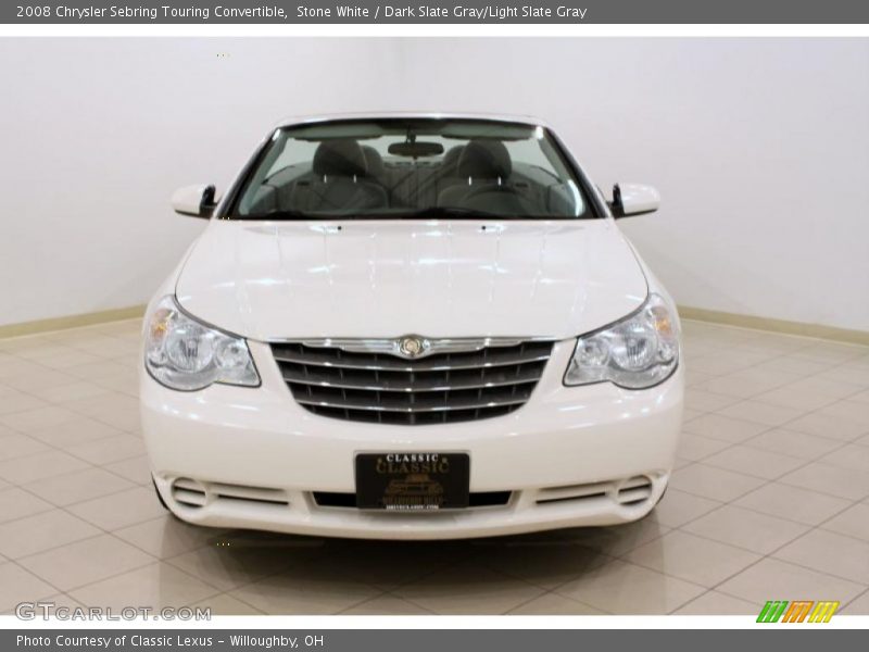 Stone White / Dark Slate Gray/Light Slate Gray 2008 Chrysler Sebring Touring Convertible