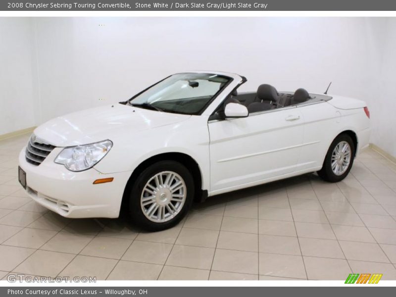 Stone White / Dark Slate Gray/Light Slate Gray 2008 Chrysler Sebring Touring Convertible