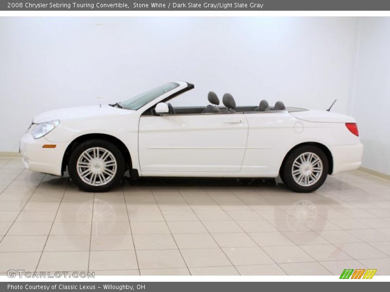 Stone White / Dark Slate Gray/Light Slate Gray 2008 Chrysler Sebring Touring Convertible