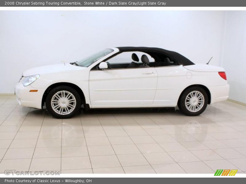 Stone White / Dark Slate Gray/Light Slate Gray 2008 Chrysler Sebring Touring Convertible