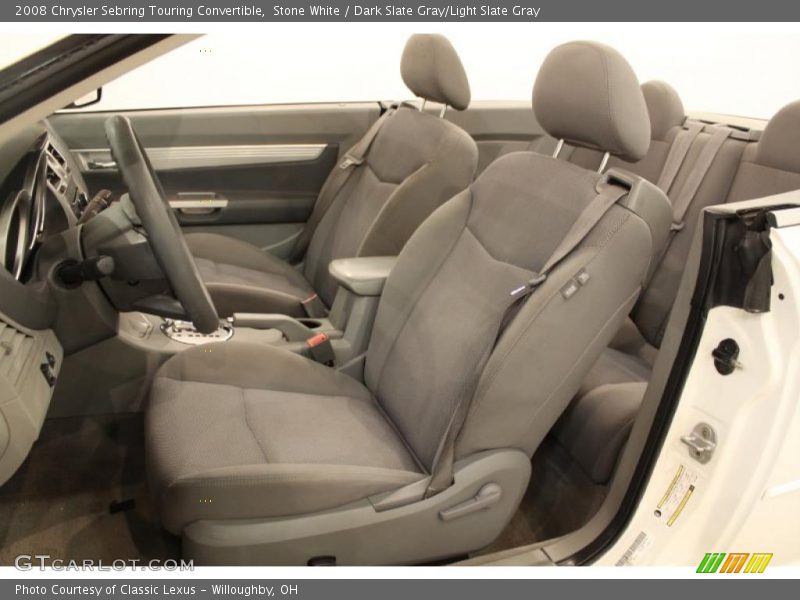  2008 Sebring Touring Convertible Dark Slate Gray/Light Slate Gray Interior
