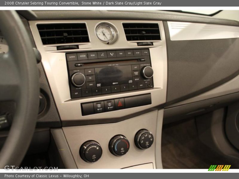 Stone White / Dark Slate Gray/Light Slate Gray 2008 Chrysler Sebring Touring Convertible