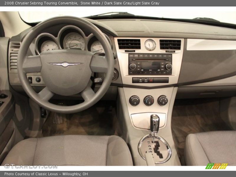 Stone White / Dark Slate Gray/Light Slate Gray 2008 Chrysler Sebring Touring Convertible