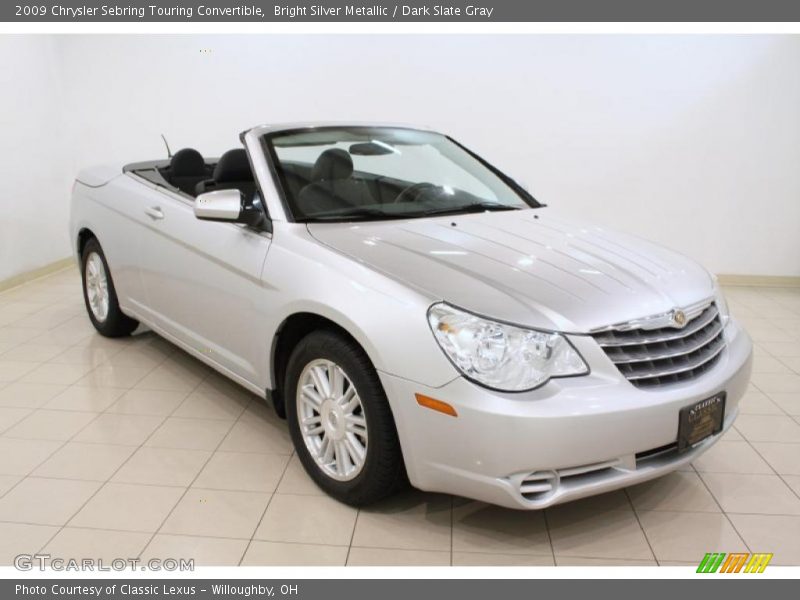 Bright Silver Metallic / Dark Slate Gray 2009 Chrysler Sebring Touring Convertible