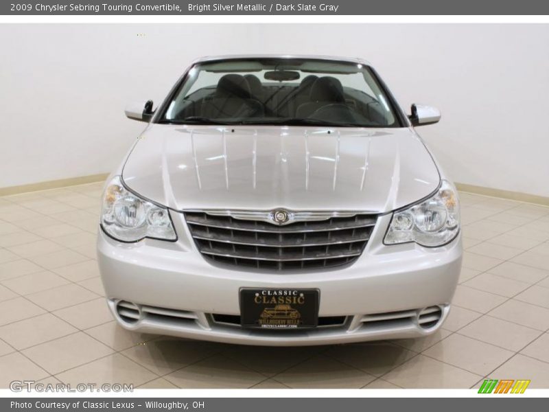 Bright Silver Metallic / Dark Slate Gray 2009 Chrysler Sebring Touring Convertible
