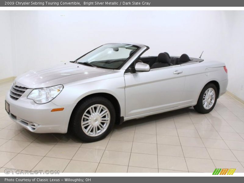 Bright Silver Metallic / Dark Slate Gray 2009 Chrysler Sebring Touring Convertible