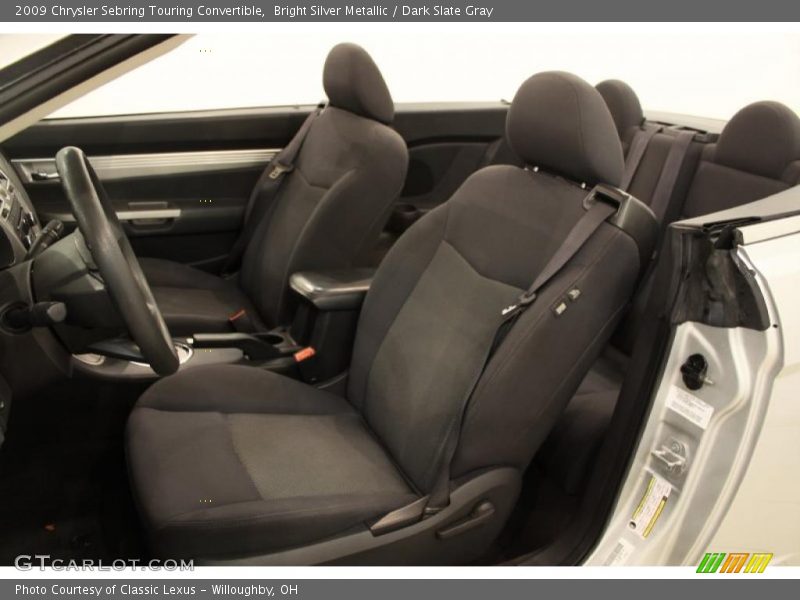 Bright Silver Metallic / Dark Slate Gray 2009 Chrysler Sebring Touring Convertible