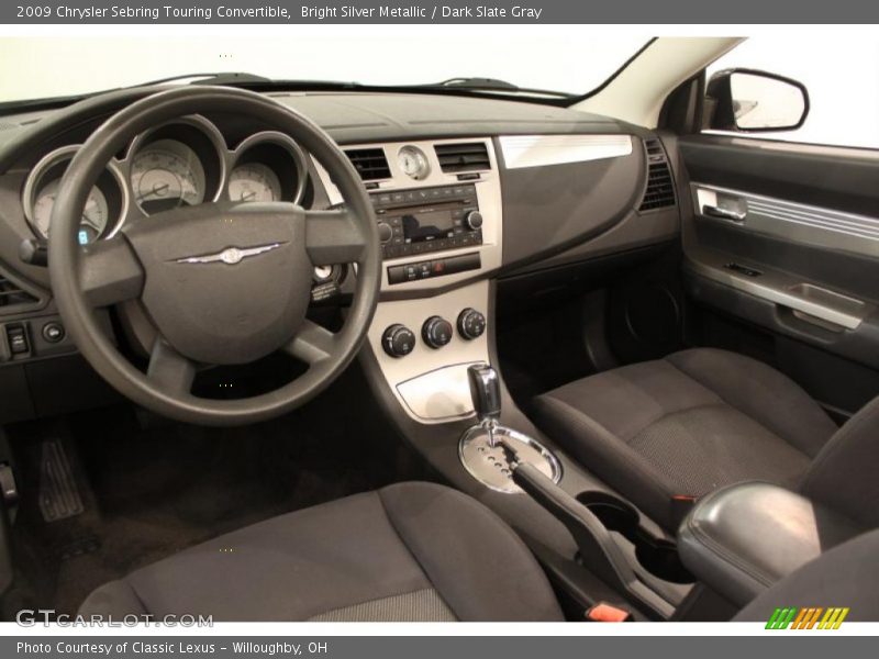 Bright Silver Metallic / Dark Slate Gray 2009 Chrysler Sebring Touring Convertible