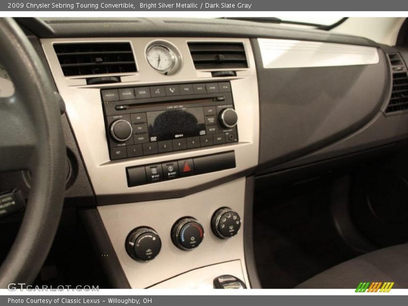 Bright Silver Metallic / Dark Slate Gray 2009 Chrysler Sebring Touring Convertible