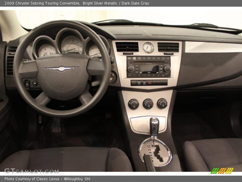 Bright Silver Metallic / Dark Slate Gray 2009 Chrysler Sebring Touring Convertible