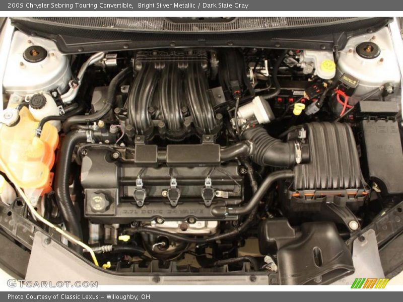 Bright Silver Metallic / Dark Slate Gray 2009 Chrysler Sebring Touring Convertible