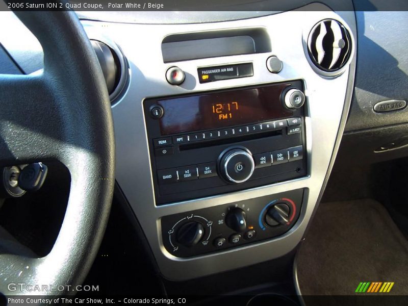 Polar White / Beige 2006 Saturn ION 2 Quad Coupe