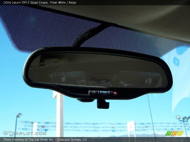 Polar White / Beige 2006 Saturn ION 2 Quad Coupe