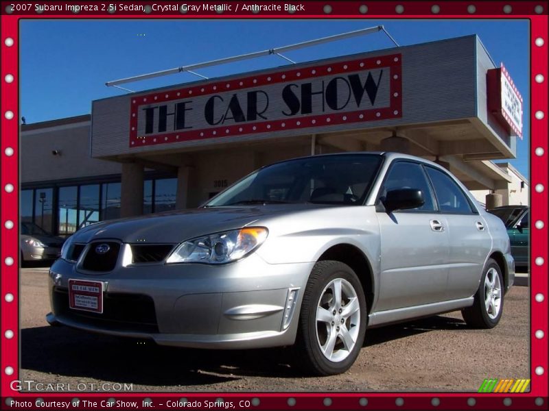 Crystal Gray Metallic / Anthracite Black 2007 Subaru Impreza 2.5i Sedan