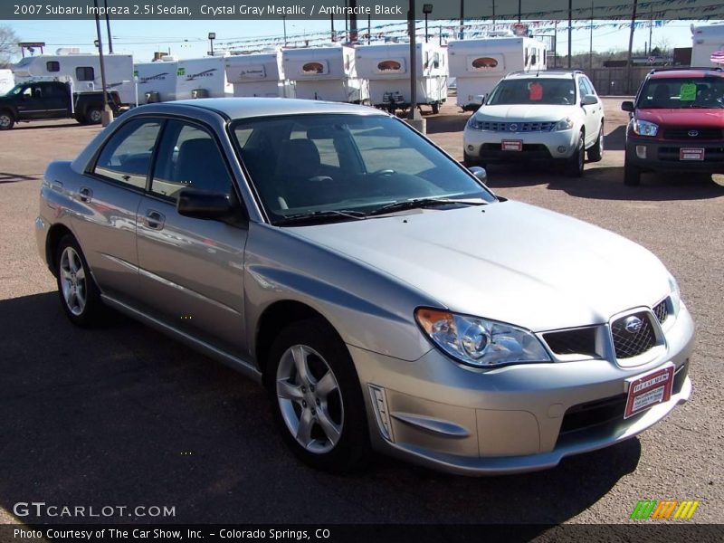 Crystal Gray Metallic / Anthracite Black 2007 Subaru Impreza 2.5i Sedan