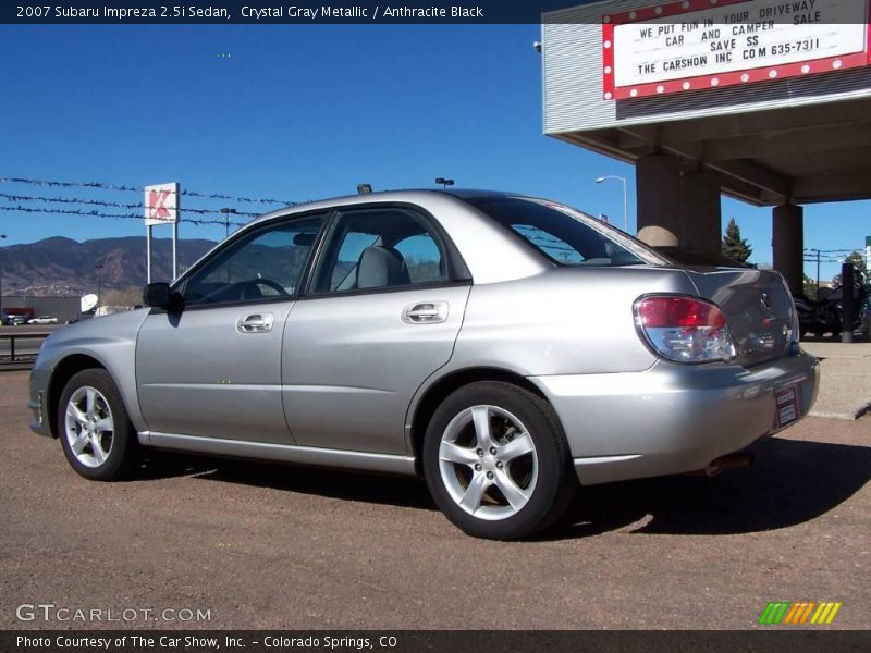 Crystal Gray Metallic / Anthracite Black 2007 Subaru Impreza 2.5i Sedan