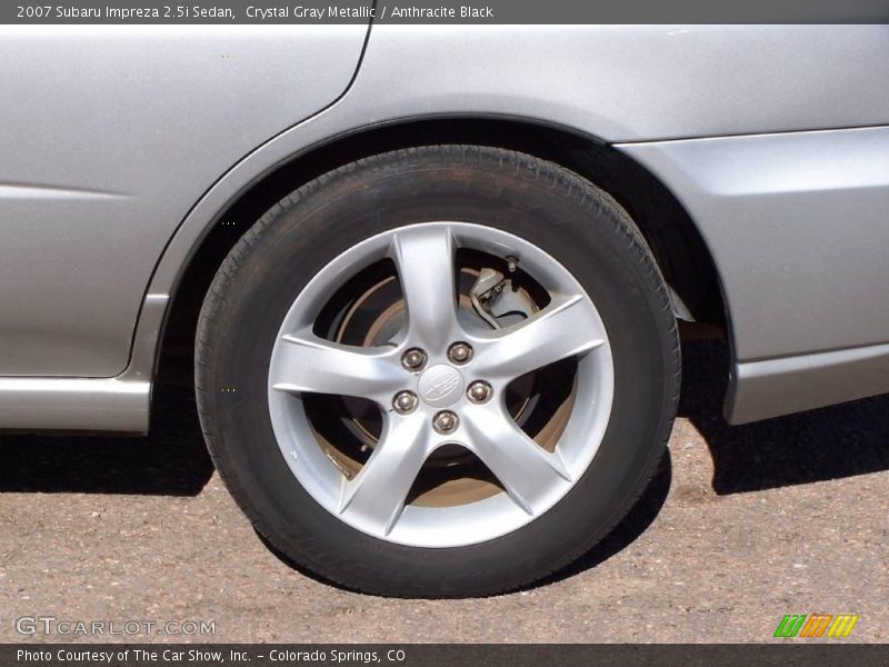Crystal Gray Metallic / Anthracite Black 2007 Subaru Impreza 2.5i Sedan