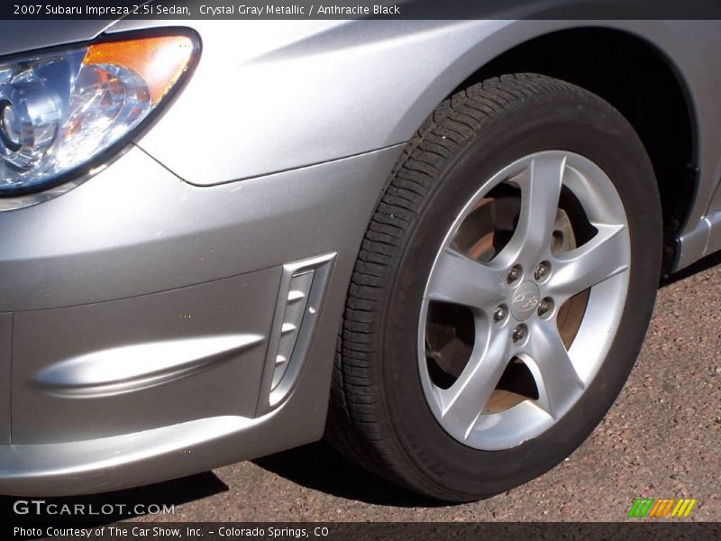 Crystal Gray Metallic / Anthracite Black 2007 Subaru Impreza 2.5i Sedan