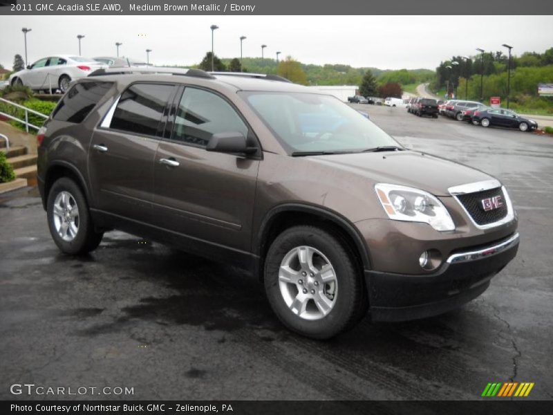 Medium Brown Metallic / Ebony 2011 GMC Acadia SLE AWD