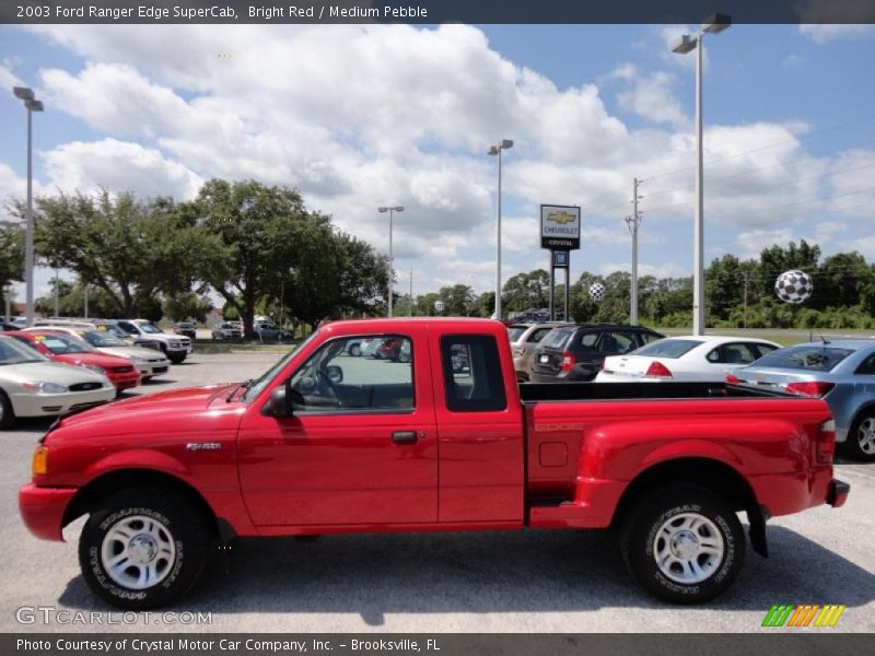 Bright Red / Medium Pebble 2003 Ford Ranger Edge SuperCab