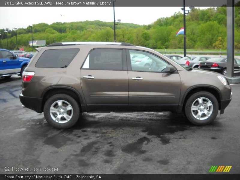 Medium Brown Metallic / Ebony 2011 GMC Acadia SLE AWD