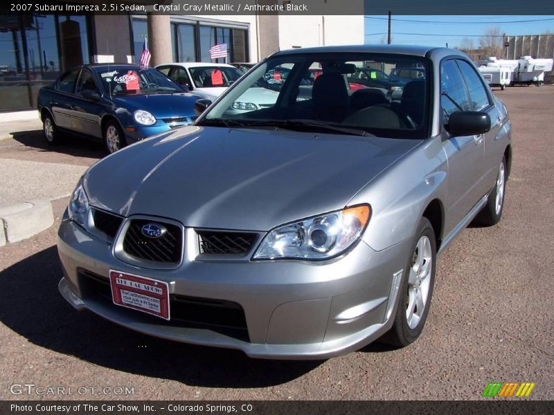 Crystal Gray Metallic / Anthracite Black 2007 Subaru Impreza 2.5i Sedan