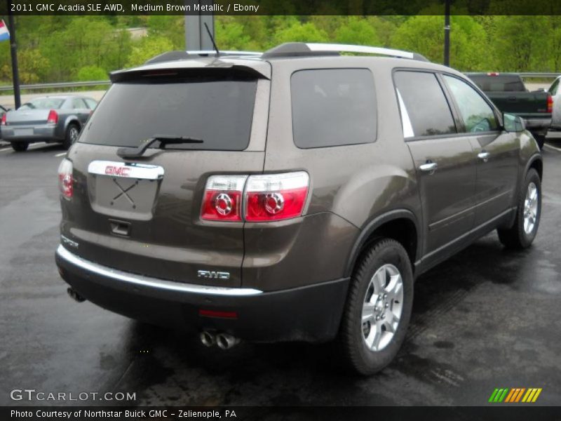 Medium Brown Metallic / Ebony 2011 GMC Acadia SLE AWD