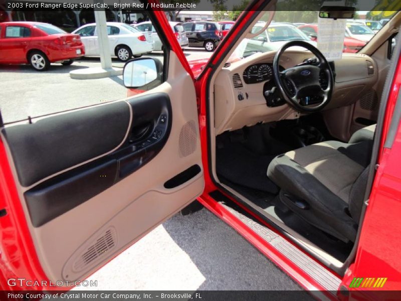 Bright Red / Medium Pebble 2003 Ford Ranger Edge SuperCab