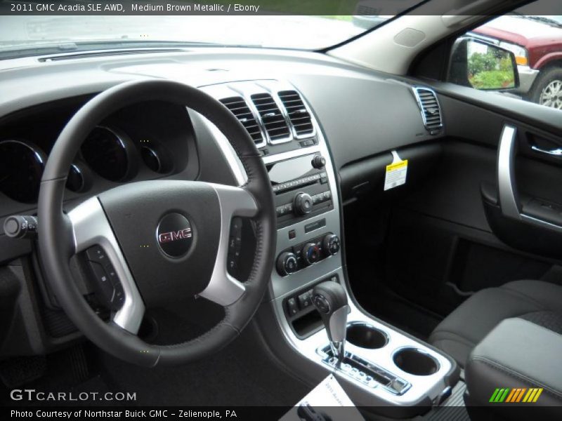 Medium Brown Metallic / Ebony 2011 GMC Acadia SLE AWD