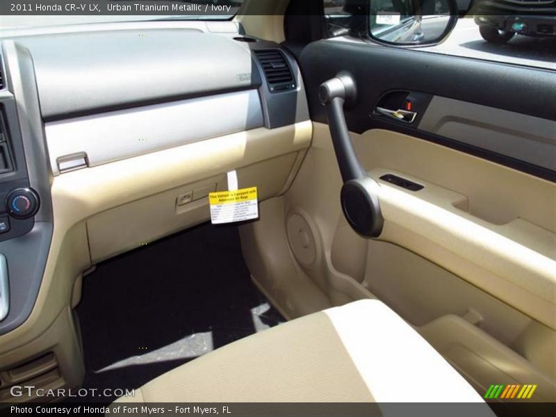Urban Titanium Metallic / Ivory 2011 Honda CR-V LX