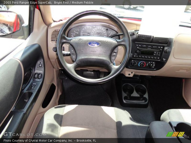 Bright Red / Medium Pebble 2003 Ford Ranger Edge SuperCab