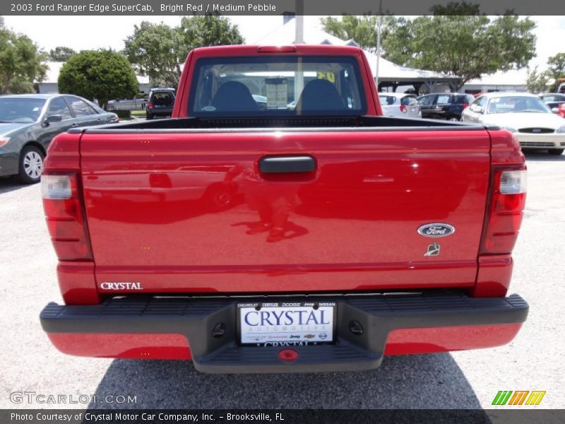 Bright Red / Medium Pebble 2003 Ford Ranger Edge SuperCab