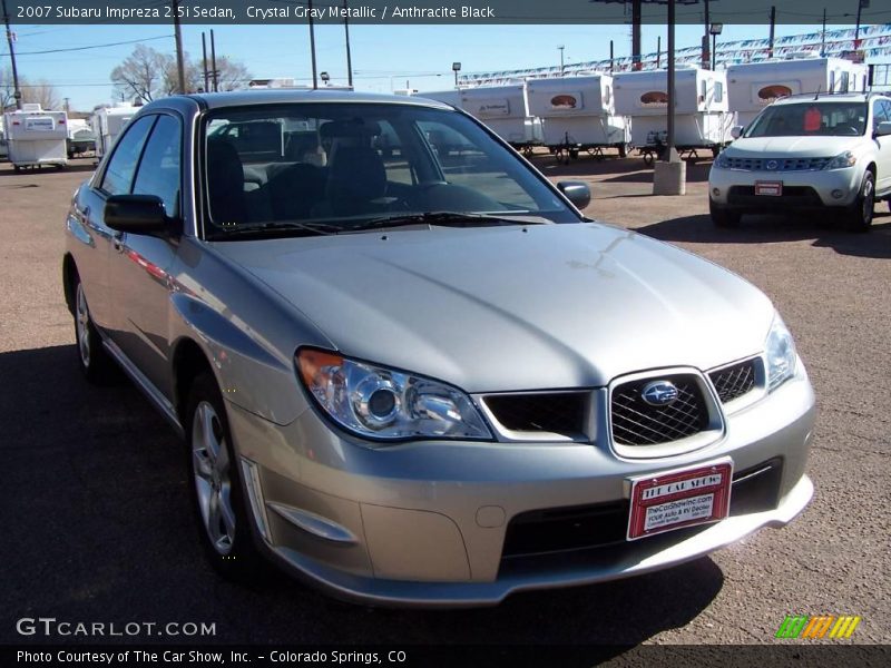 Crystal Gray Metallic / Anthracite Black 2007 Subaru Impreza 2.5i Sedan