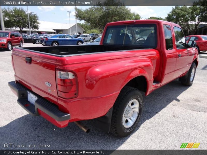 Bright Red / Medium Pebble 2003 Ford Ranger Edge SuperCab