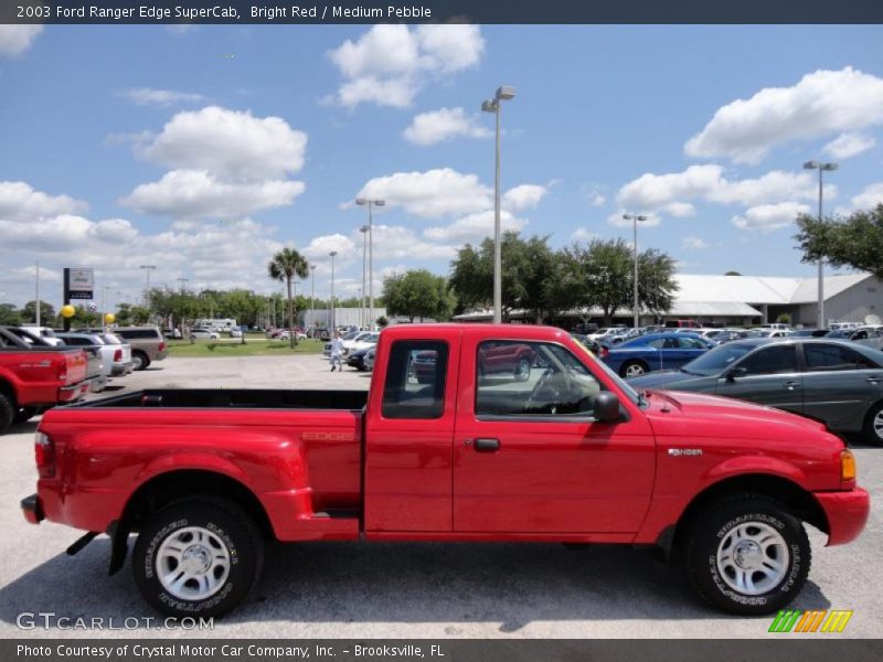 Bright Red / Medium Pebble 2003 Ford Ranger Edge SuperCab