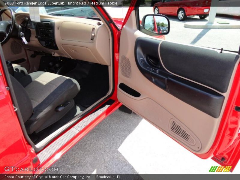 Bright Red / Medium Pebble 2003 Ford Ranger Edge SuperCab