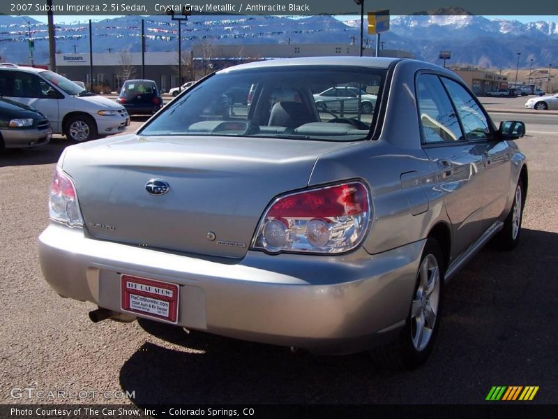 Crystal Gray Metallic / Anthracite Black 2007 Subaru Impreza 2.5i Sedan