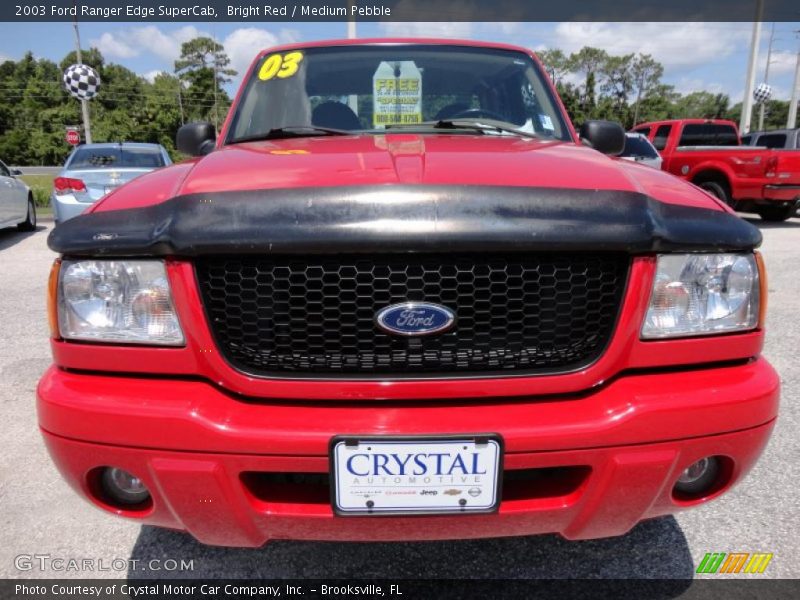 Bright Red / Medium Pebble 2003 Ford Ranger Edge SuperCab
