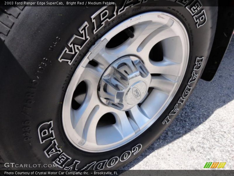 Bright Red / Medium Pebble 2003 Ford Ranger Edge SuperCab