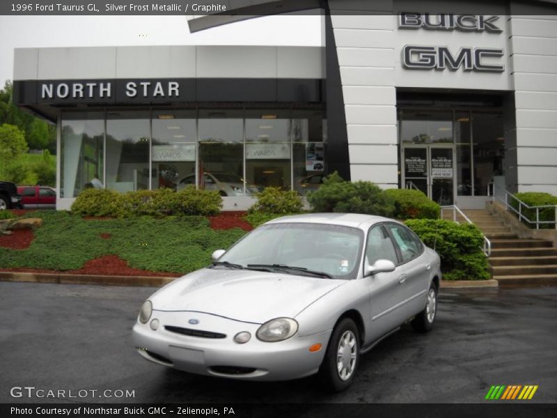 Silver Frost Metallic / Graphite 1996 Ford Taurus GL