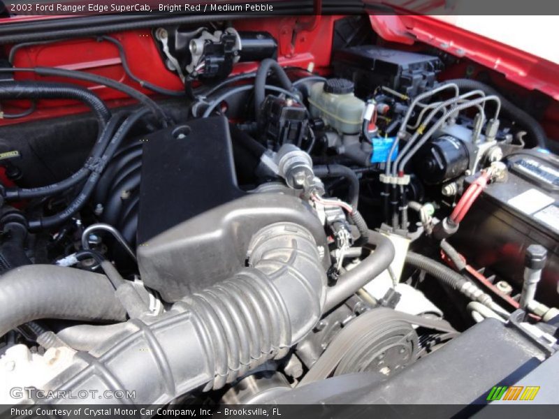 Bright Red / Medium Pebble 2003 Ford Ranger Edge SuperCab