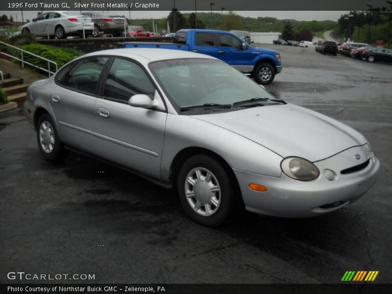 Silver Frost Metallic / Graphite 1996 Ford Taurus GL