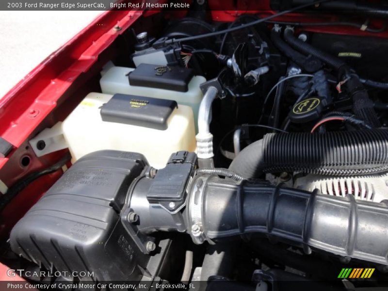Bright Red / Medium Pebble 2003 Ford Ranger Edge SuperCab
