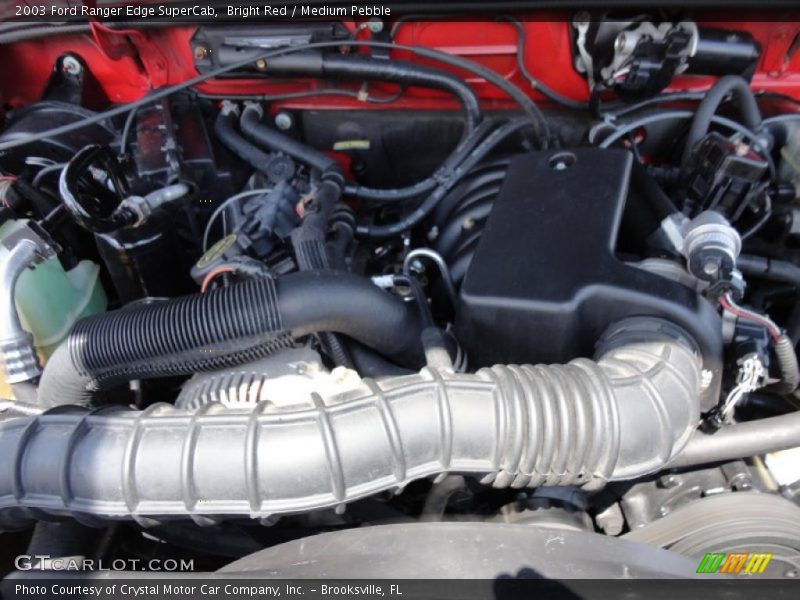 Bright Red / Medium Pebble 2003 Ford Ranger Edge SuperCab