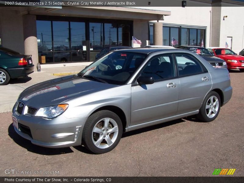 Crystal Gray Metallic / Anthracite Black 2007 Subaru Impreza 2.5i Sedan